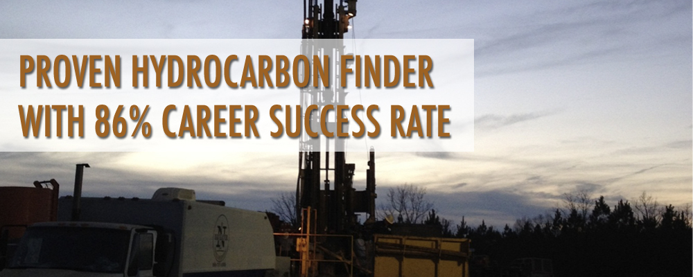 Proven hydrocarbon finder with 86% career success rate